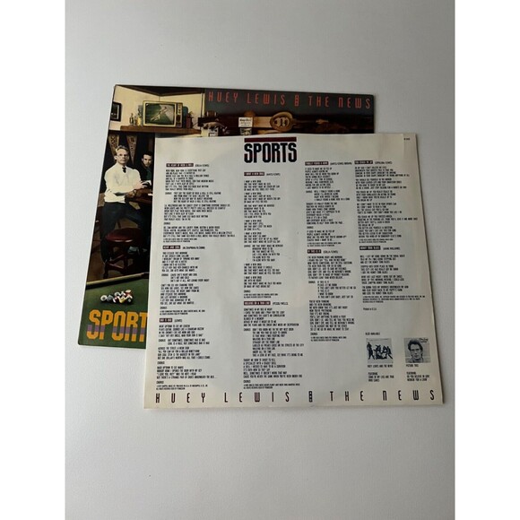 Huey Lewis And The News Sports 1983 LP Chrysalis FV 41412 VG+ Orig Inner Cleaned - Picture 5 of 9
